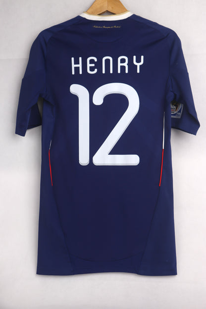 France 2010 Home Player Issue Henry [M] Apparel Original Authentic Football Soccer Jersey Kit Shirt Nameset