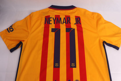 Barcelona 2015 Away BNWT Neymar [M] Apparel Original Authentic Football Soccer Jersey Kit Shirt Nameset