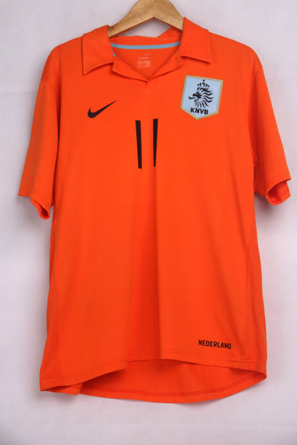 Netherlands 2006 Home Robben [L] Apparel Original Authentic Football Soccer Jersey Kit Shirt Nameset