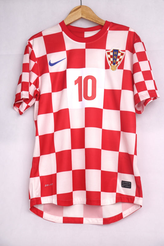 Croatia 2012 Home Modric [M] Apparel Original Authentic Football Soccer Jersey Kit Shirt Nameset