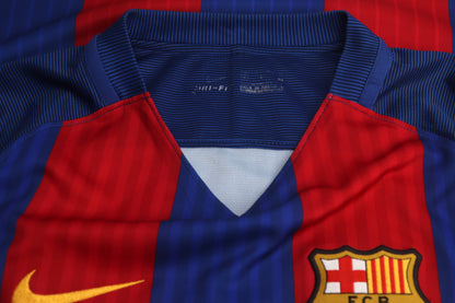 Barcelona 2016 Home Messi [S] Apparel Original Authentic Football Soccer Jersey Kit Shirt Nameset