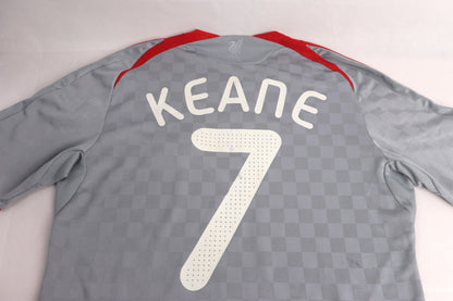 Liverpool 2008 Away Keane [S] Apparel Original Authentic Football Soccer Jersey Kit Shirt Nameset