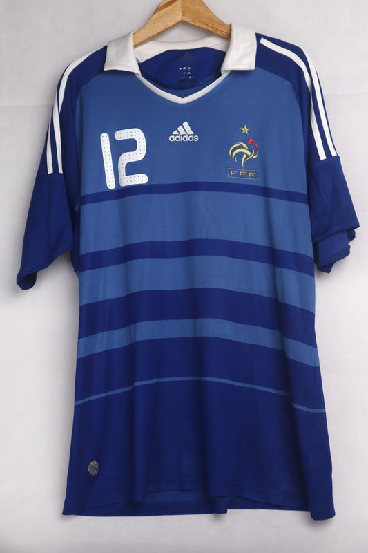 France 2009 Home Henry [L] Apparel Original Authentic Football Soccer Jersey Kit Shirt Nameset
