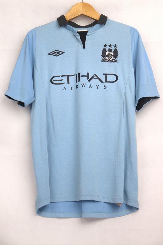 Manchester City 2012 Home Tevez [M] Apparel Original Authentic Football Soccer Jersey Kit Shirt Nameset