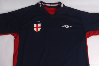 England 2002 Away Reversible Owen [L] Apparel Original Authentic Football Soccer Jersey Kit Shirt Nameset