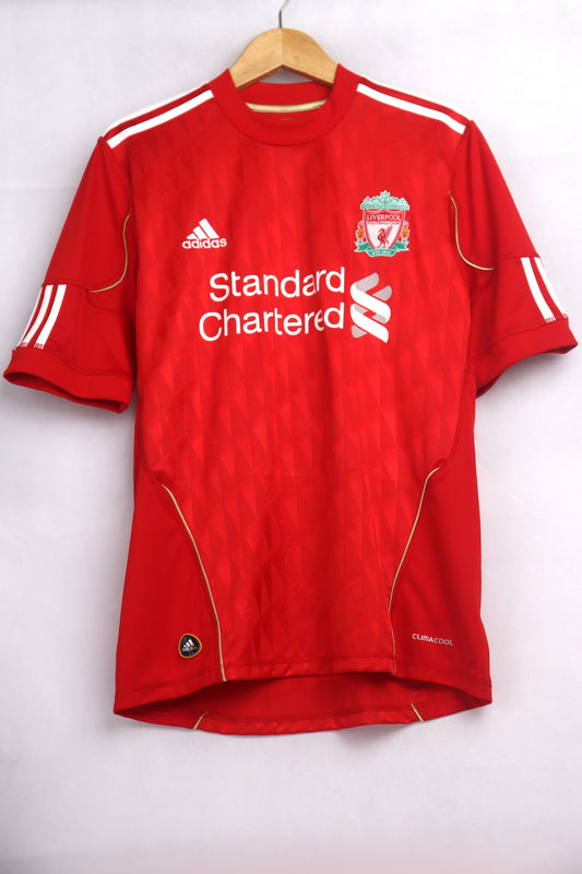 Liverpool 2010 Home Gerrard [S] Apparel Original Authentic Football Soccer Jersey Kit Shirt Nameset