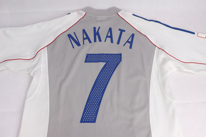 Japan 2002 Away Nakata [S] Apparel Original Authentic Football Soccer Jersey Kit Shirt Nameset