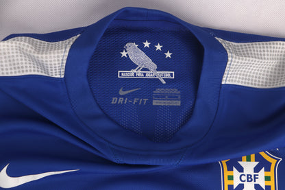 Brazil 2013 Away Player Issue BNWT Neymar [L] Apparel Original Authentic Football Soccer Jersey Kit Shirt Nameset