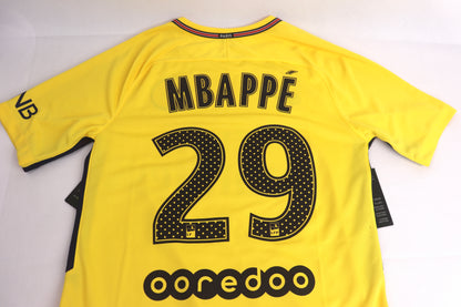 PSG 2017 Away BNWT Mbappe [S] Apparel Original Authentic Football Soccer Jersey Kit Shirt Nameset