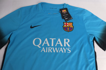 Barcelona 2015 Third BNWT Messi [L] Apparel Original Authentic Football Soccer Jersey Kit Shirt Nameset