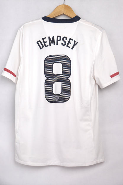 USA 2010 Home Dempsey [M] Apparel Original Authentic Football Soccer Jersey Kit Shirt Nameset