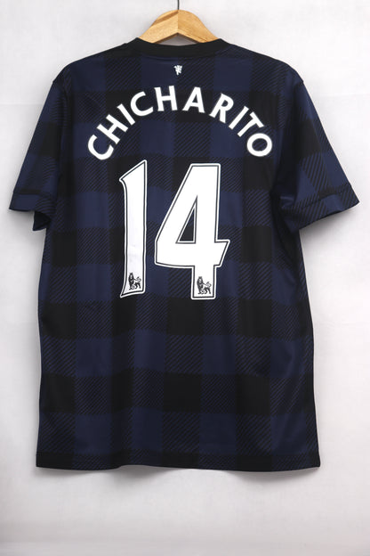 Manchester United 2013 Away Chicharito [L] Apparel Original Authentic Football Soccer Jersey Kit Shirt Nameset