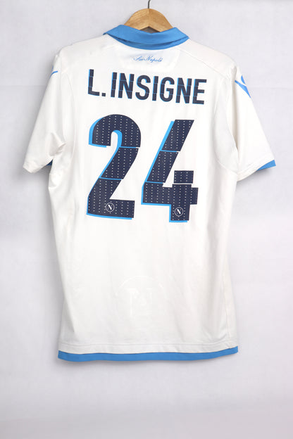 Napoli 2014 Third Insigne [XL] Apparel Original Authentic Football Soccer Jersey Kit Shirt Nameset