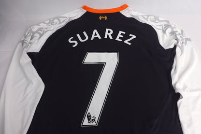 Liverpool 2012 Third Long Sleeve BNWT Suarez [M] Apparel Original Authentic Football Soccer Jersey Kit Shirt Nameset
