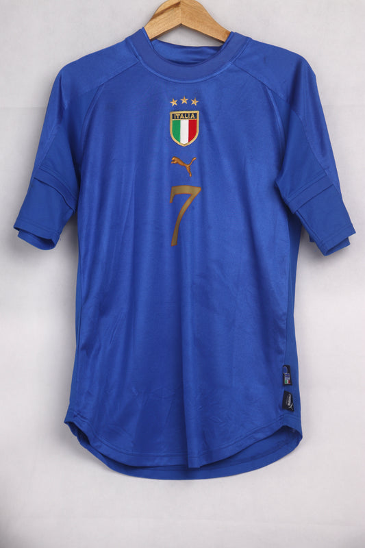 Italy 2004 Home Del Piero [S] Apparel Original Authentic Football Soccer Jersey Kit Shirt Nameset