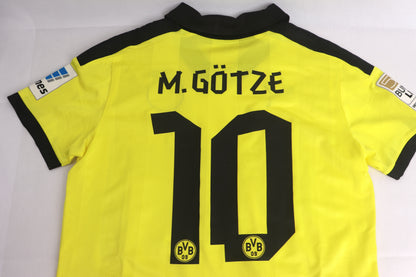 Borussia Dortmund 2012 Home Christmas Gotze [M] Apparel Original Authentic Football Soccer Jersey Kit Shirt Nameset