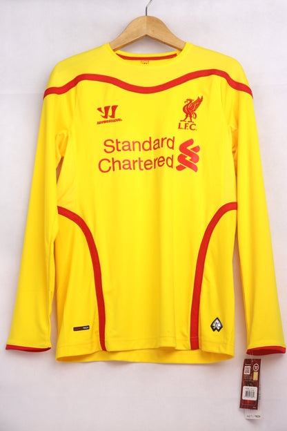Liverpool 2014 Away Long Sleeve BNWT Balotelli [S] Apparel Original Authentic Football Soccer Jersey Kit Shirt Nameset