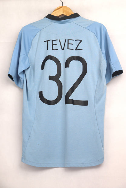Manchester City 2012 Home Tevez [M] Apparel Original Authentic Football Soccer Jersey Kit Shirt Nameset