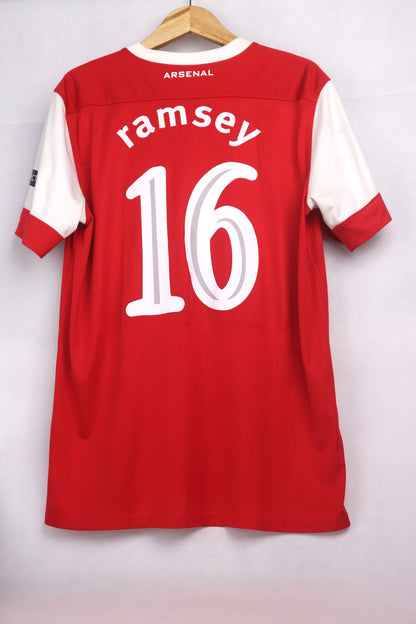 Arsenal 2010 Home Ramsey [M] Apparel Original Authentic Football Soccer Jersey Kit Shirt Nameset