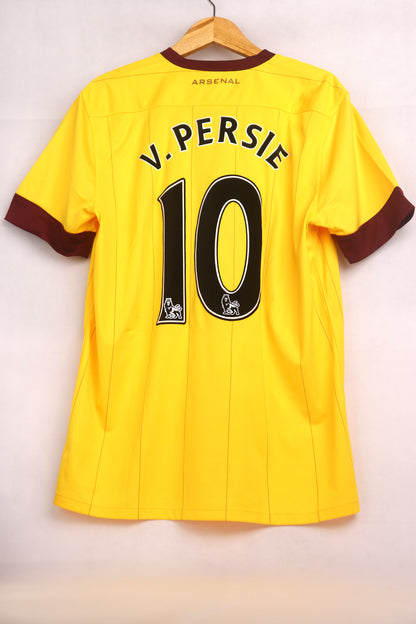 Arsenal 2010 Away Van Persie [L] Apparel Original Authentic Football Soccer Jersey Kit Shirt Nameset