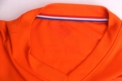 Netherlands 2014 Home Van Persie [M] Apparel Original Authentic Football Soccer Jersey Kit Shirt Nameset