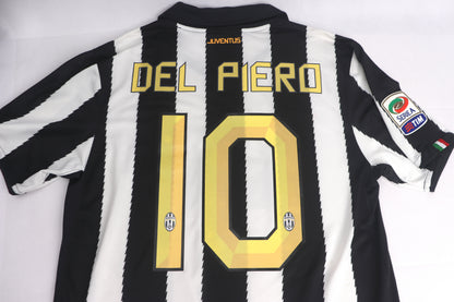 Juventus 2010 Home Del Piero [M] Apparel Original Authentic Football Soccer Jersey Kit Shirt Nameset