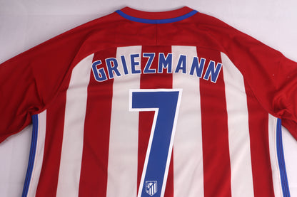 Atletico Madrid 2016 Home Griezmann [L] Apparel Original Authentic Football Soccer Jersey Kit Shirt Nameset