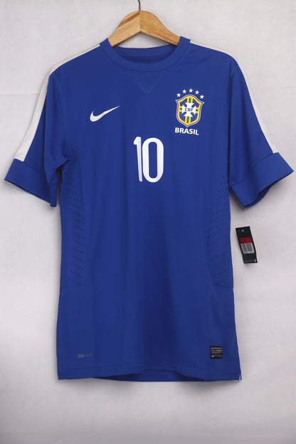 Brazil 2013 Away Player Issue BNWT Neymar [L] Apparel Original Authentic Football Soccer Jersey Kit Shirt Nameset