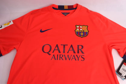 Barcelona 2014 Away BNWT Suarez [L] Apparel Original Authentic Football Soccer Jersey Kit Shirt Nameset