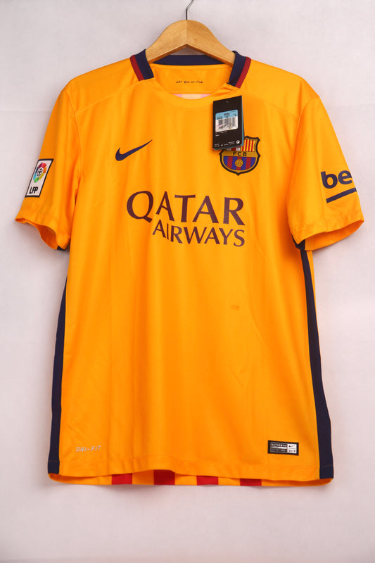 Barcelona 2015 Away BNWT Neymar [M] Apparel Original Authentic Football Soccer Jersey Kit Shirt Nameset