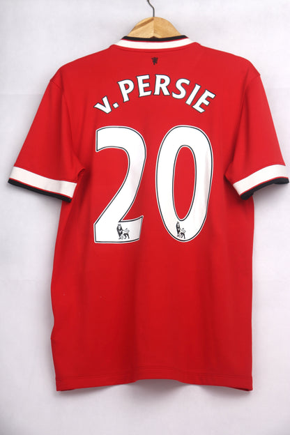 Manchester United 2014 Home Van Persie [M] Apparel Original Authentic Football Soccer Jersey Kit Shirt Nameset