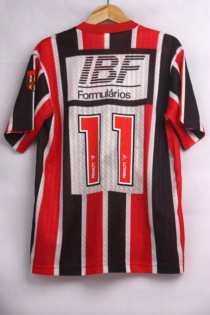 Sao Paulo 1991 Away Cafu [L] Apparel Original Authentic Football Soccer Jersey Kit Shirt Nameset