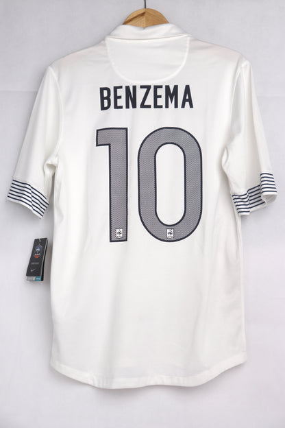 France 2012 Away BNWT Benzema [S] Apparel Original Authentic Football Soccer Jersey Kit Shirt Nameset