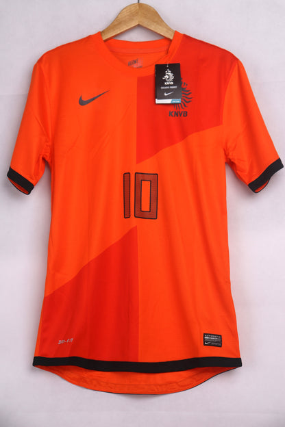 Netherlands 2012 Home BNWT Sneijder [S] Apparel Original Authentic Football Soccer Jersey Kit Shirt Nameset
