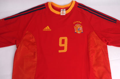 Spain 2002 Home Torres [XL] Apparel Original Authentic Football Soccer Jersey Kit Shirt Nameset
