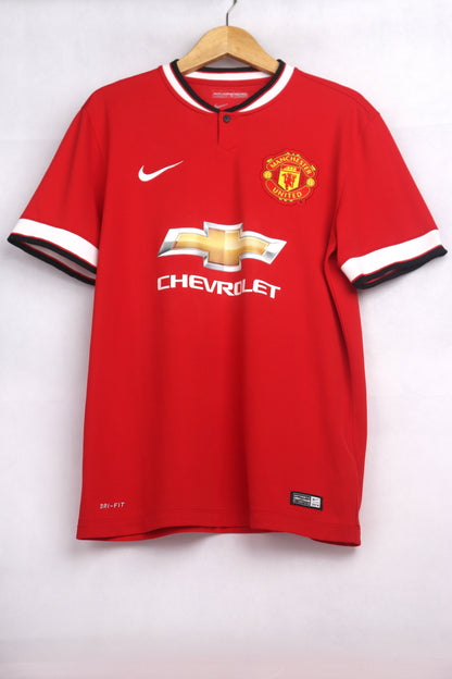 Manchester United 2014 Home Van Persie [M] Apparel Original Authentic Football Soccer Jersey Kit Shirt Nameset