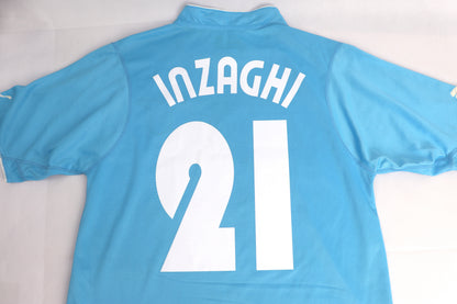 Lazio 2002 Home Inzaghi [M] Apparel Original Authentic Football Soccer Jersey Kit Shirt Nameset