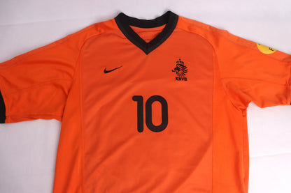 Netherlands 2000 Home Bergkamp [M] Apparel Original Authentic Football Soccer Jersey Kit Shirt Nameset