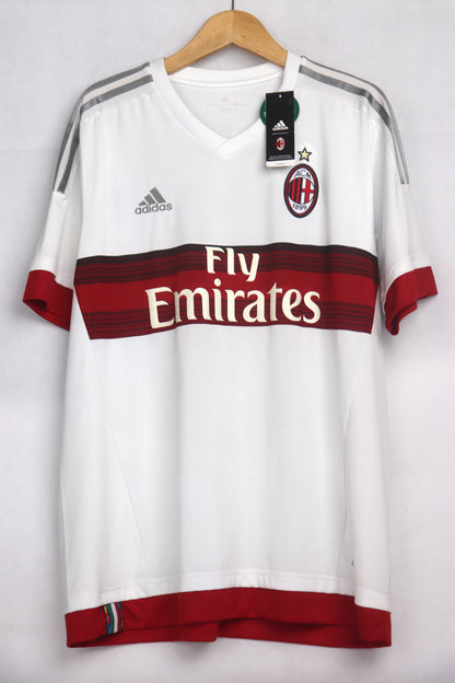 AC Milan 2015 Away BNWT Honda [XL] Apparel Original Authentic Football Soccer Jersey Kit Shirt Nameset