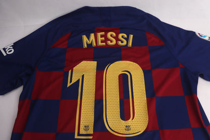 Barcelona 2019 Home Messi [XL] Apparel Original Authentic Football Soccer Jersey Kit Shirt Nameset
