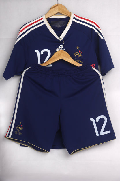 France 2010 Home Henry with Shorts [S] Apparel Original Authentic Football Soccer Jersey Kit Shirt Nameset