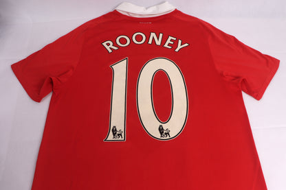 Manchester United 2010 Home Rooney [M] Apparel Original Authentic Football Soccer Jersey Kit Shirt Nameset