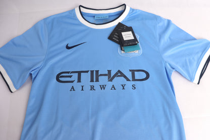 Manchester City 2013 Home BNWT Kun Aguero [S] Apparel Original Authentic Football Soccer Jersey Kit Shirt Nameset