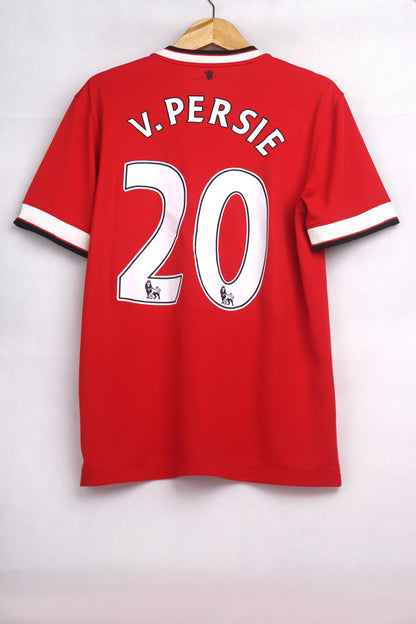 Manchester United 2014 Home Van Persie [M] Apparel Original Authentic Football Soccer Jersey Kit Shirt Nameset