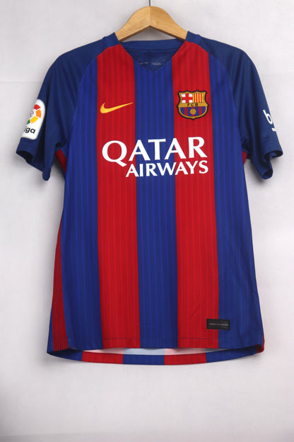 Barcelona 2016 Home Messi [S] Apparel Original Authentic Football Soccer Jersey Kit Shirt Nameset