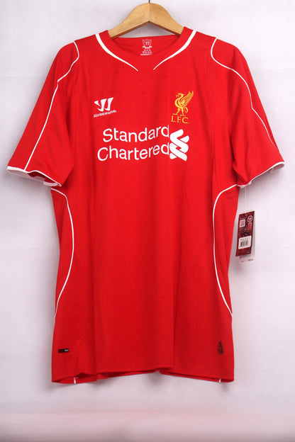 Liverpool 2014 Home BNWT Gerrard [XL] Apparel Original Authentic Football Soccer Jersey Kit Shirt Nameset