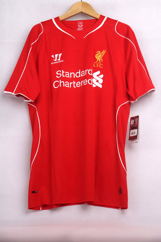 Liverpool 2014 Home BNWT Gerrard [XL] Apparel Original Authentic Football Soccer Jersey Kit Shirt Nameset