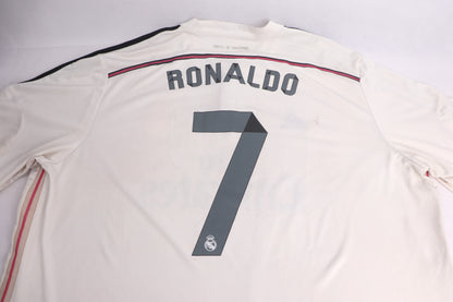 Real Madrid 2014 Home Ronaldo [XXL] Apparel Original Authentic Football Soccer Jersey Kit Shirt Nameset