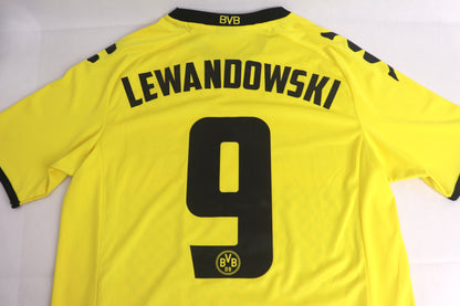 Borussia Dortmund 2011 Home Lewandowski [M] Apparel Original Authentic Football Soccer Jersey Kit Shirt Nameset
