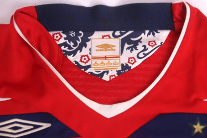 England 2008 Away Beckham [M] Apparel Original Authentic Football Soccer Jersey Kit Shirt Nameset